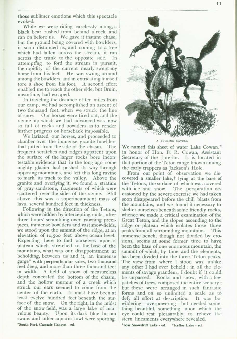 THE ASCENT OF MOUNT HAYDEN, GRAND TETON, 1872: a new chapter of Western discovery. vist0066d
